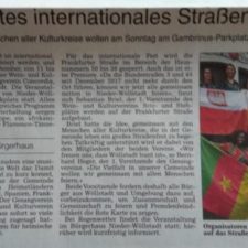 Presse: Erstes Internationales Straßenfest