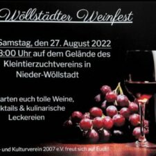 Ankündigung: Weinfest am 27.08.2022