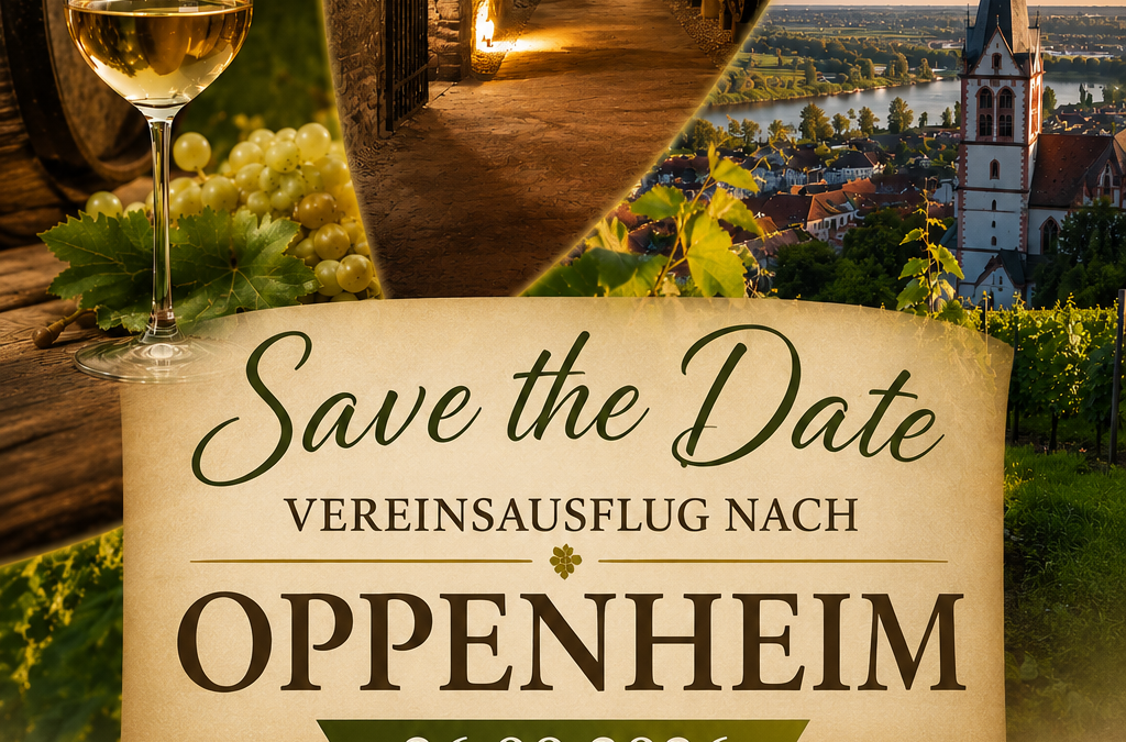 Vereinsausflug nach Oppenheim am 26.09.2026