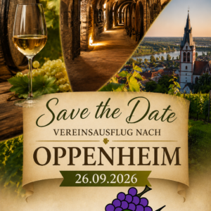 Vereinsausflug nach Oppenheim am 26.09.2026