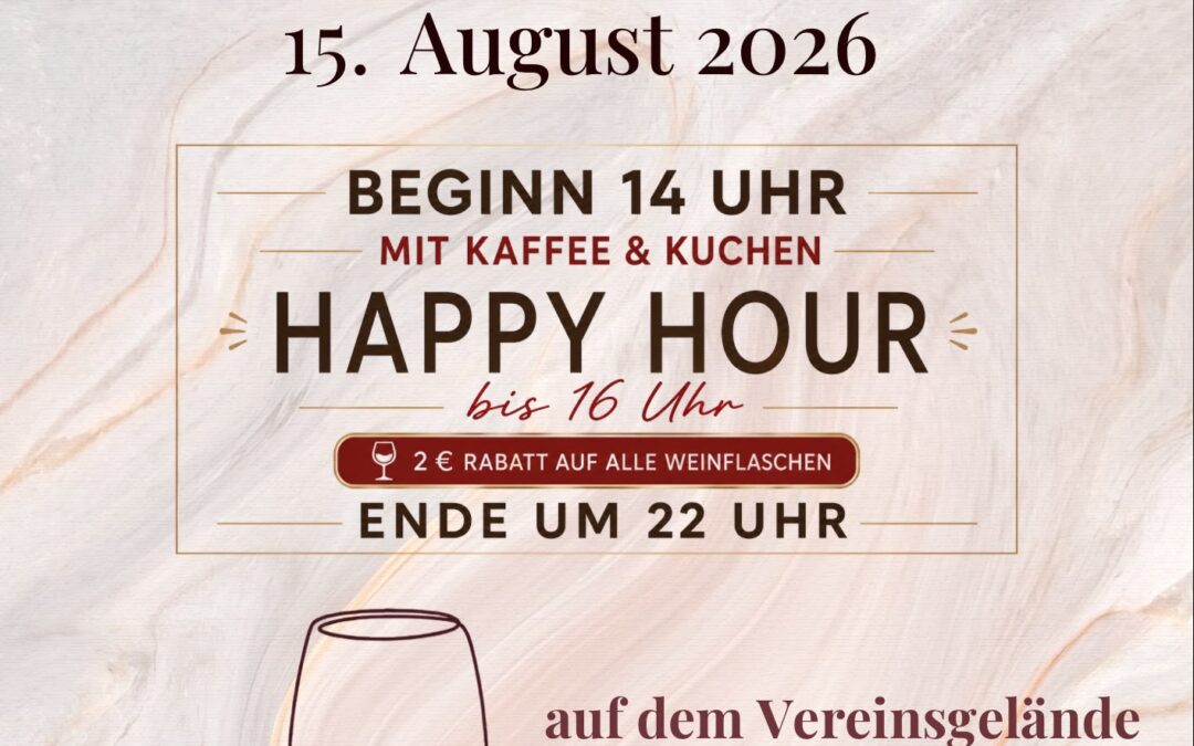 Ankündigung: 16. Wöllstädter Weinfest am 15.08.2026