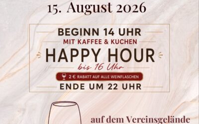 Ankündigung: 16. Wöllstädter Weinfest am 15.08.2026